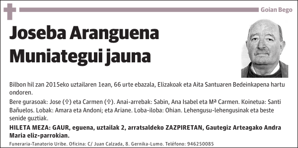 Joseba Aranguena Muniategui