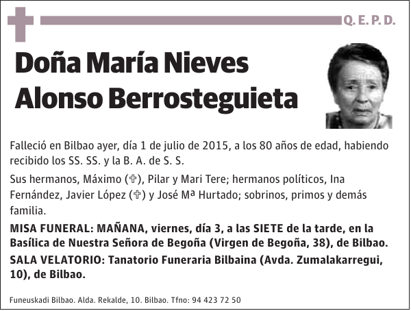 María Nieves Alonso Berrosteguieta