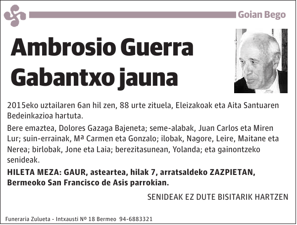 Ambrosio Guerra Gabantxo