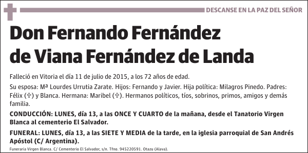 Fernando Fernández de Viana Fernández de Landa