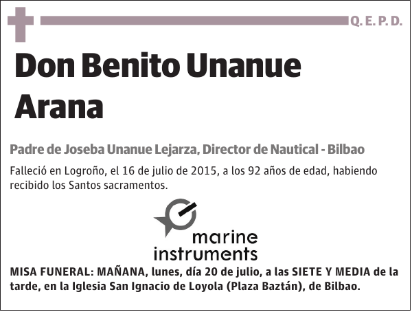 Benito Unanue Arana