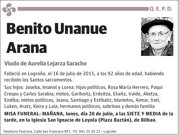 Benito Unanue Arana