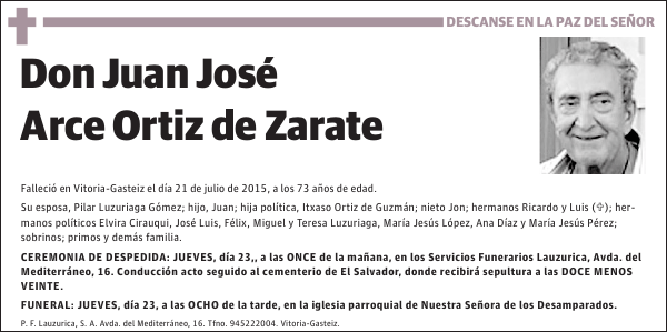 Juan José Arce Ortiz de Zarate