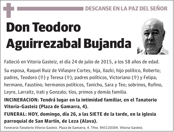 Teodoro Aguirrezabal Bujanda