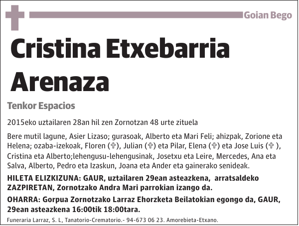 Cristina Etxebarria Arenaza