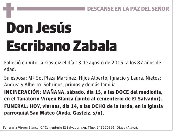 Jesús Escribano Zabala