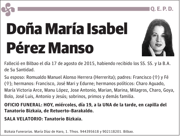 María Isabel Pérez Manso