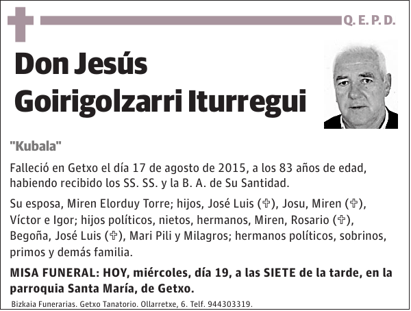 Jesús Goirigolzarri Iturregui