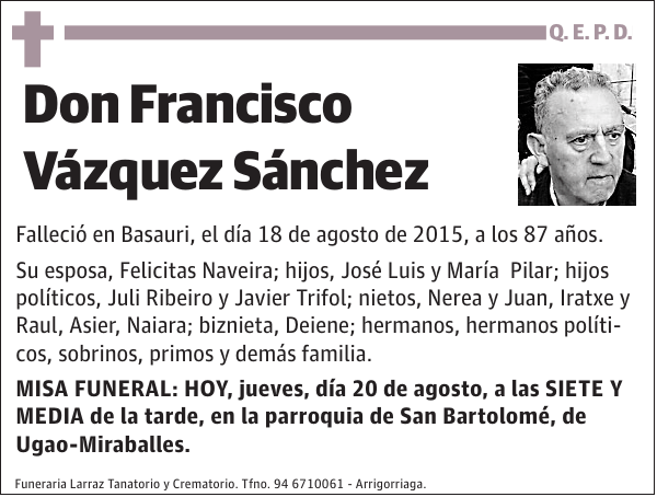 Francisco Vázquez Sánchez
