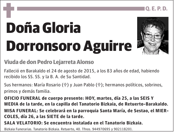 Gloria Dorronsoro Aguirre