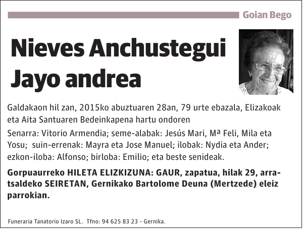 Nieves Anchustegui Jayo