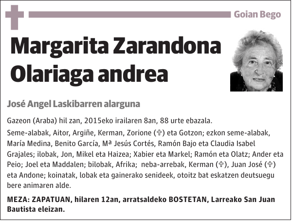 Margarita Zarandona Olariaga