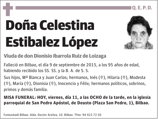 Celestina Estibalez López