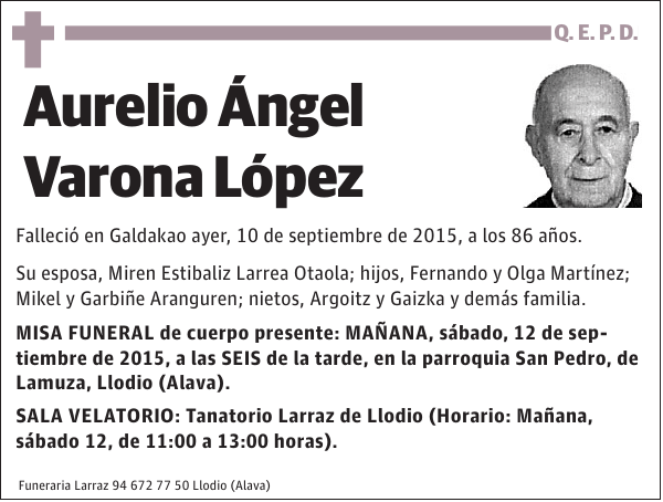 Aurelio Ángel Varona López