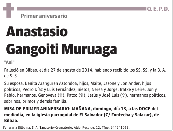 Anastasio Gangoiti Muruaga