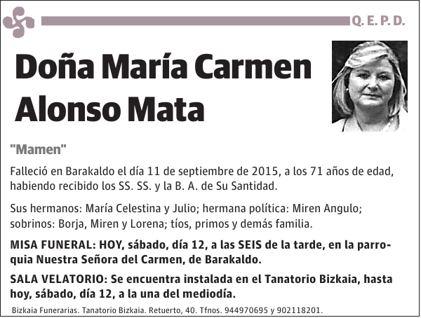 María Carmen Alonso Mata
