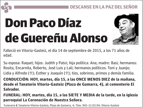 Paco Díaz de Guereñu Alonso