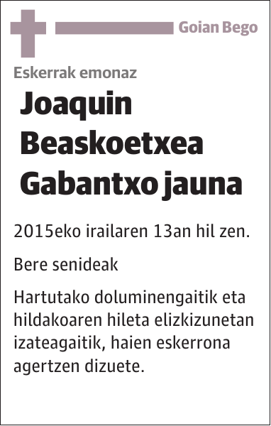 Joaquin Beaskoetxea Gabantxo
