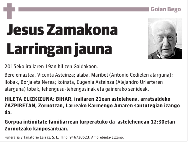 Jesus Zamakona Larringan