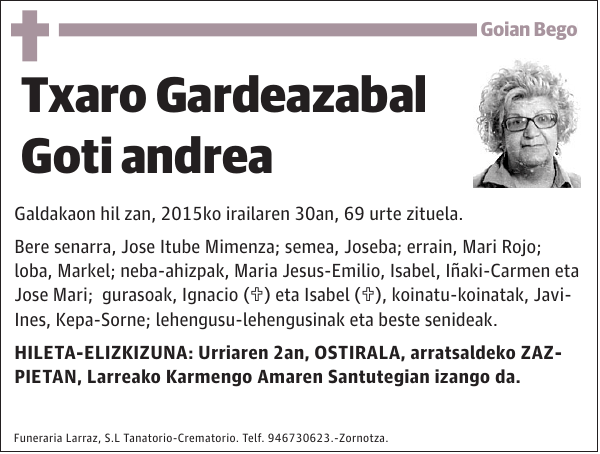 Txaro Gardeazabal Goti