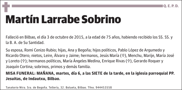 Martín Larrabe Sobrino