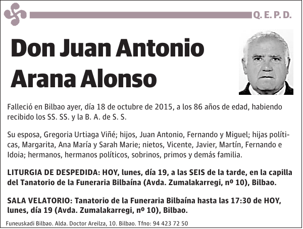 Juan Antonio Arana Alonso