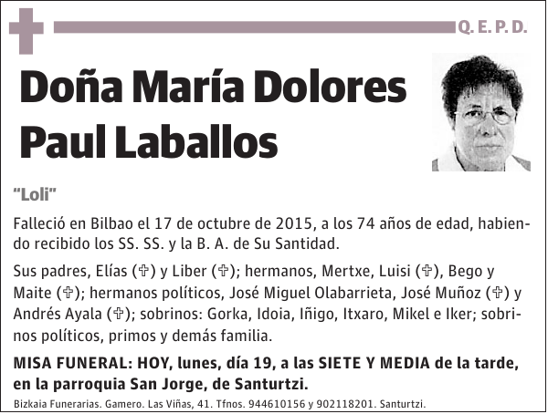 María Dolores Paul Laballos