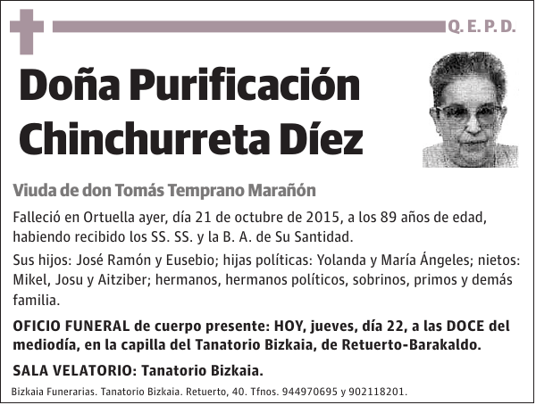 Purificación Chinchurreta Díez