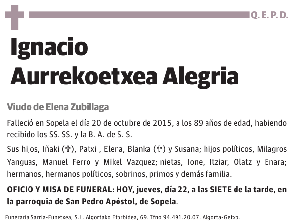 Ignacio Aurrekoetxea Alegria
