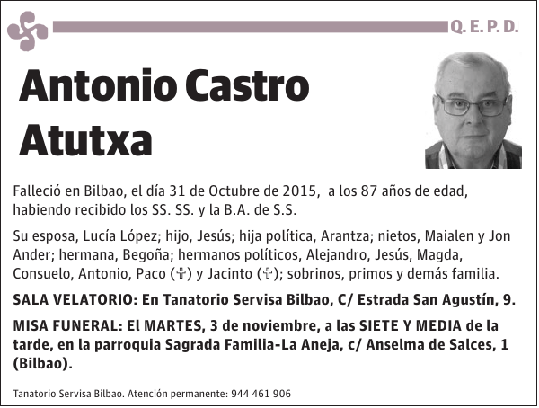 Antonio Castro Atutxa