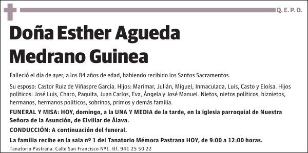 Esther Agueda Medrano Guinea