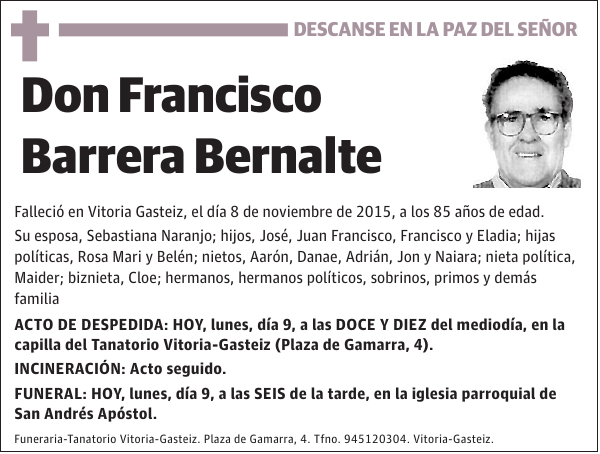 Francisco Barrera Bernalte