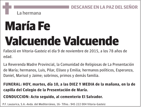 María Fe Valcuende Valcuende