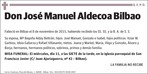 José Manuel Aldecoa Bilbao