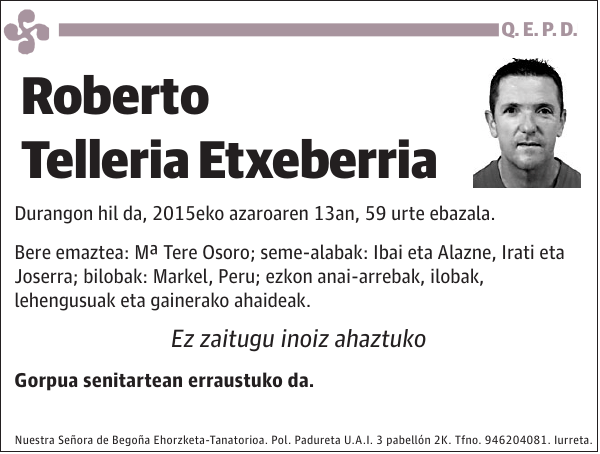 Roberto Telleria Etxeberria