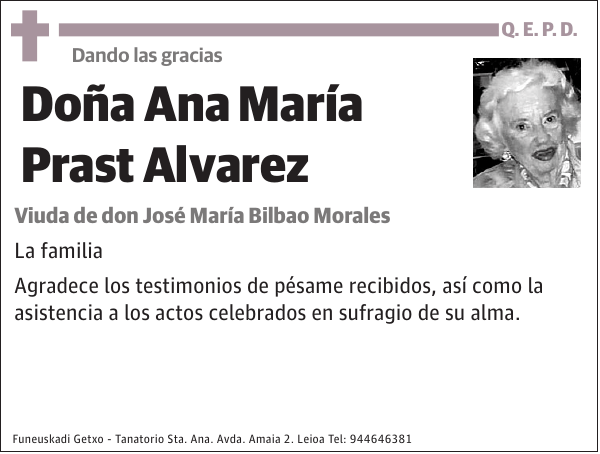 Ana María Prast Alvarez