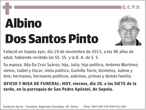 Albino Dos Santos Pinto