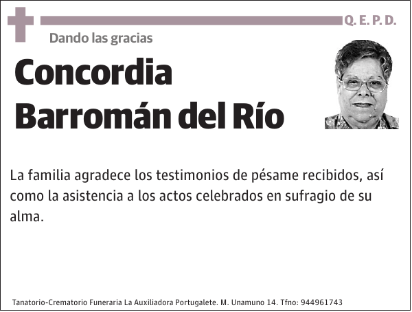 Concordia Barromán del Río