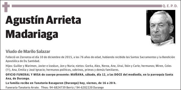 Agustín Arrieta Madariaga