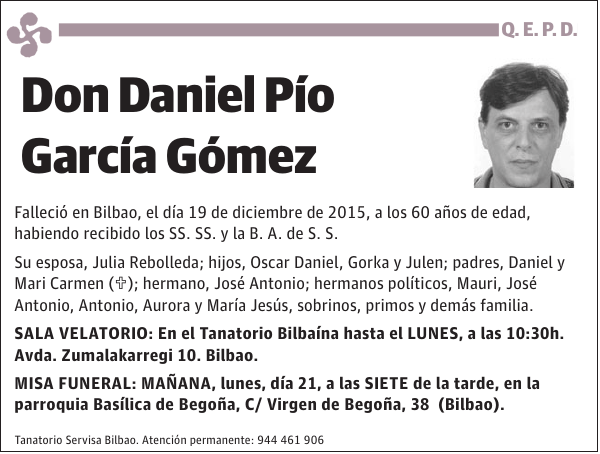 Daniel PÃ­o GarcÃ­a GÃ³mez