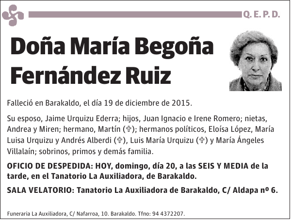 MarÃ­a BegoÃ±a FernÃ¡ndez Ruiz
