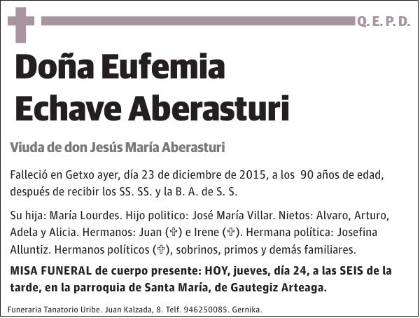 Eufemia Echave Aberasturi