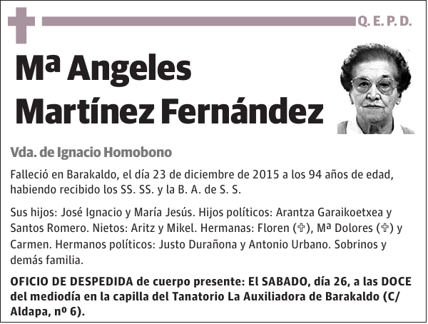 Mª Angeles Martínez Fernández