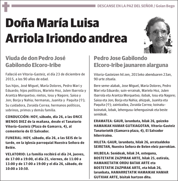 MarÃ­a Luisa Arriola Iriondo