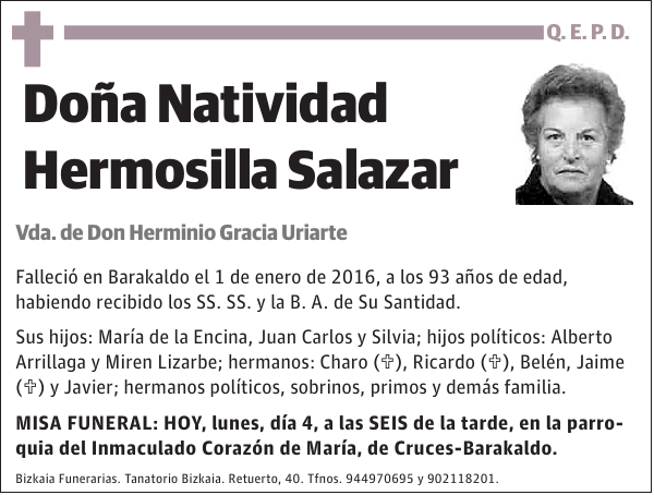 Natividad Hermosilla Salazar