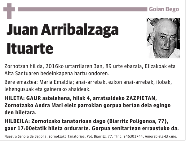Juan Arribalzaga Ituarte