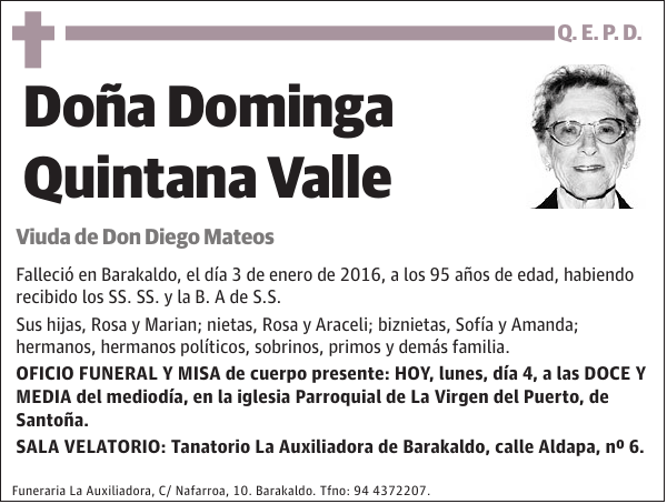 Dominga Quintana Valle