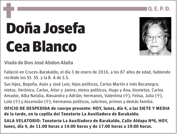 Josefa Cea Blanco
