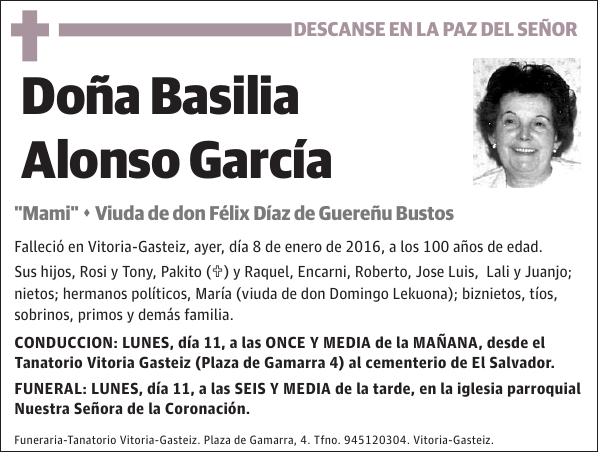 Basilia Alonso García