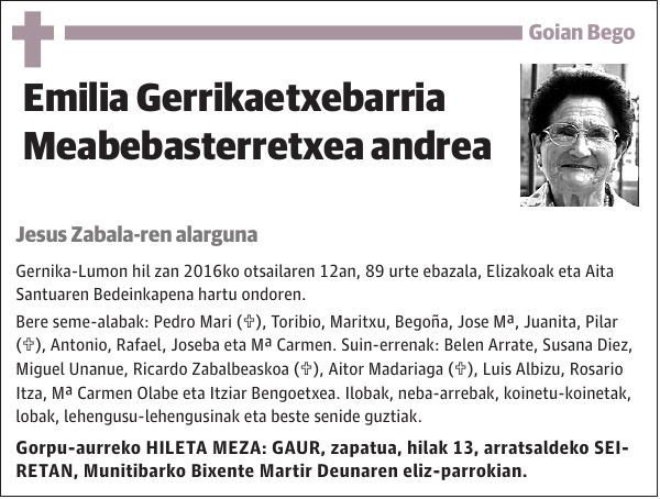 Emilia Gerrikaetxebarria Meabebasterretxea